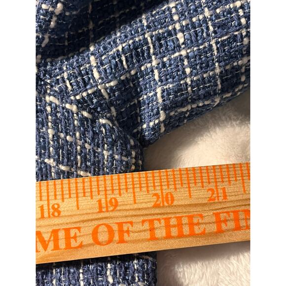 Chico’s Blue Tweed Button Front Jacket – Size 1 (M/L) - Picture 10 of 11